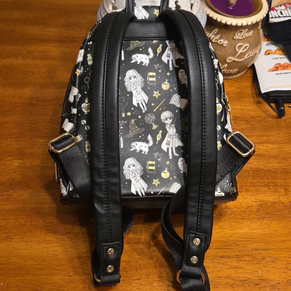 Loungefly Harry Potter Magical Elements Print Double Strap Shoulder Bag Purse - Picture 5 of 11